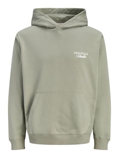 JORNORREBRO TYPO BACK SWEAT HOOD SN seagrass