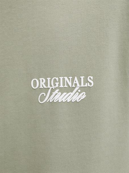 JORNORREBRO TYPO BACK SWEAT HOOD SN seagrass
