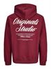 JORNORREBRO TYPO BACK SWEAT HOOD SN tibetan red