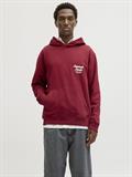 JORNORREBRO TYPO BACK SWEAT HOOD SN tibetan red