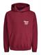 JORNORREBRO TYPO BACK SWEAT HOOD SN tibetan red