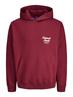 JORNORREBRO TYPO BACK SWEAT HOOD SN tibetan red