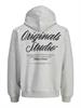 JORNORREBRO TYPO BACK SWEAT HOOD SN white melange