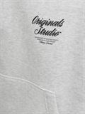 JORNORREBRO TYPO BACK SWEAT HOOD SN white melange