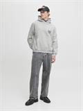 JORNORREBRO TYPO BACK SWEAT HOOD SN white melange