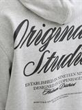 JORNORREBRO TYPO BACK SWEAT HOOD SN white melange