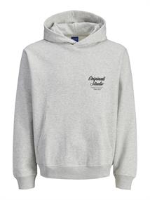 JORNORREBRO TYPO BACK SWEAT HOOD SN white melange
