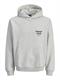 JORNORREBRO TYPO BACK SWEAT HOOD SN white melange