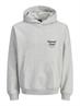 JORNORREBRO TYPO BACK SWEAT HOOD SN white melange