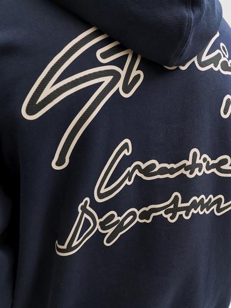 JORNOSTALGIA TYPO SWEAT HOOD sky captain
