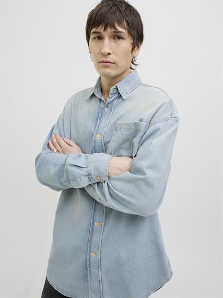 JORSANTORINI DENIM SHIRT LS SN blue denim