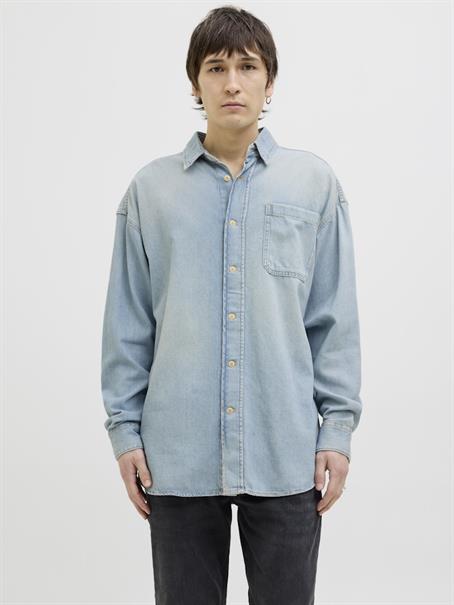 JORSANTORINI DENIM SHIRT LS SN blue denim