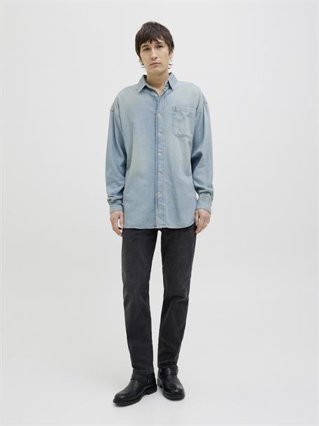 JORSANTORINI DENIM SHIRT LS SN blue denim