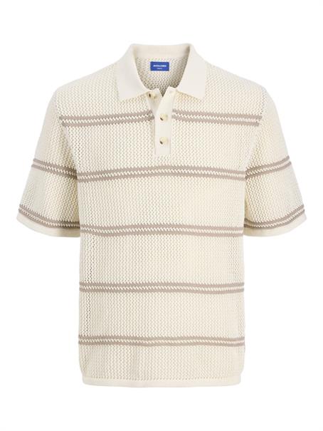 JORSUMMER KNIT SS POLO STYD SS25 sea salt