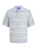 JORSUMMER KNIT SS POLO STYD SS25 skyway