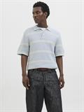 JORSUMMER KNIT SS POLO STYD SS25 skyway