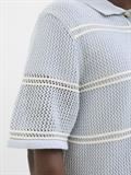 JORSUMMER KNIT SS POLO STYD SS25 skyway