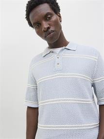 JORSUMMER KNIT SS POLO STYD SS25 skyway