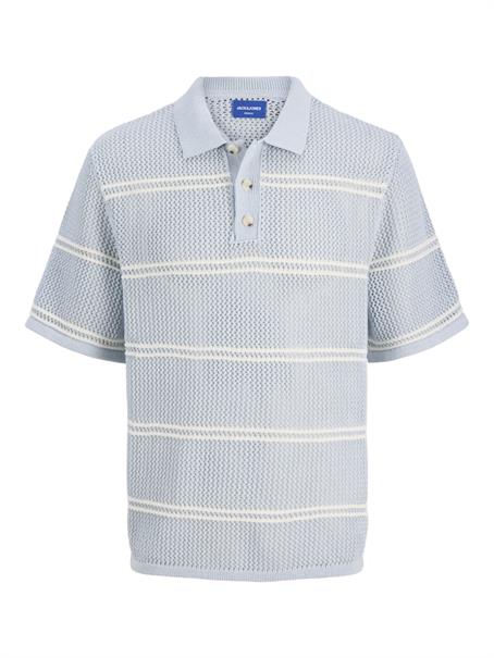 JORSUMMER KNIT SS POLO STYD SS25 skyway