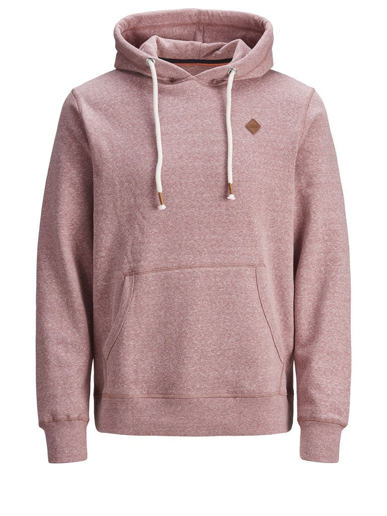 Jack & Jones Herren Pullover 12186763 Hawthorn Rose - mit kapuze