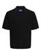 JORVARENNA KNIT SS SPLIT NECK black