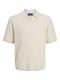 JORVARENNA KNIT SS SPLIT NECK sea salt