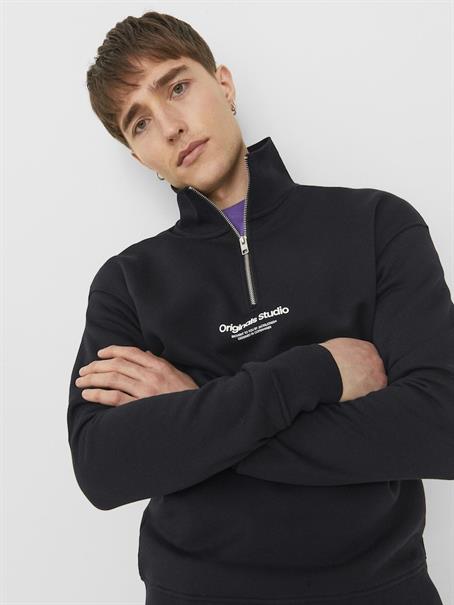 JORVESTERBRO SWEAT QUARTER ZIP HN NOOS black