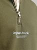 JORVESTERBRO SWEAT QUARTER ZIP HN NOOS kalamata