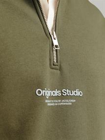 JORVESTERBRO SWEAT QUARTER ZIP HN NOOS kalamata