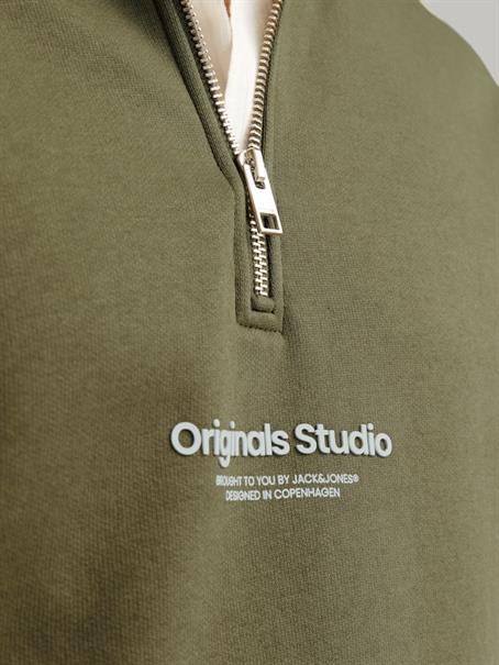 JORVESTERBRO SWEAT QUARTER ZIP HN NOOS kalamata