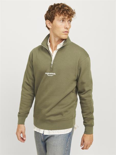 JORVESTERBRO SWEAT QUARTER ZIP HN NOOS kalamata