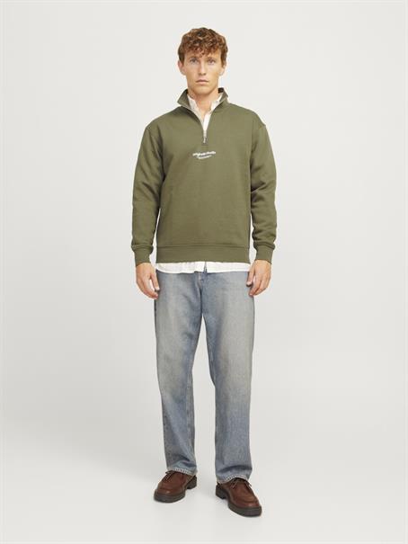 JORVESTERBRO SWEAT QUARTER ZIP HN NOOS kalamata