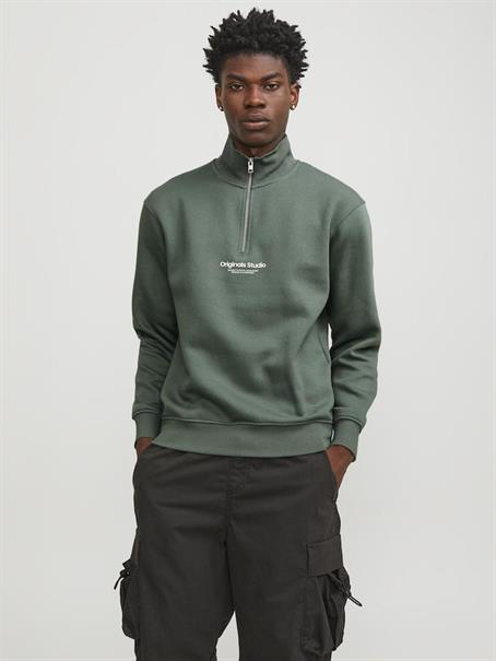 JORVESTERBRO SWEAT QUARTER ZIP HN NOOS laurel wreath