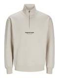 JORVESTERBRO SWEAT QUARTER ZIP HN NOOS moonbeam