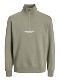 JORVESTERBRO SWEAT QUARTER ZIP HN NOOS silver sage