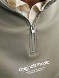 JORVESTERBRO SWEAT QUARTER ZIP HN NOOS silver sage