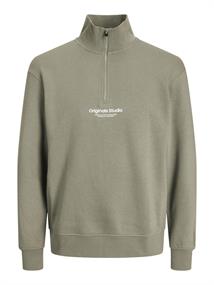 JORVESTERBRO SWEAT QUARTER ZIP HN NOOS silver sage