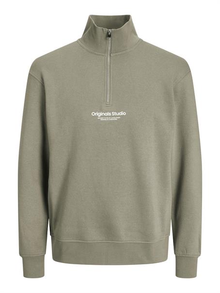 JORVESTERBRO SWEAT QUARTER ZIP HN NOOS silver sage