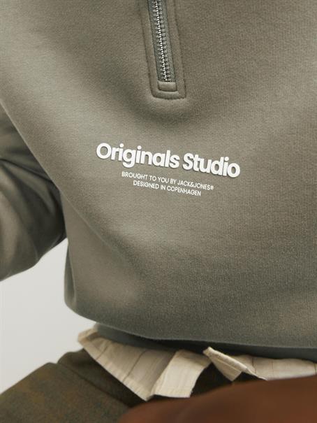 JORVESTERBRO SWEAT QUARTER ZIP HN NOOS silver sage