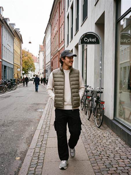 JPRBERG LIGHT DOWN BODYWARMER NOOS vetiver