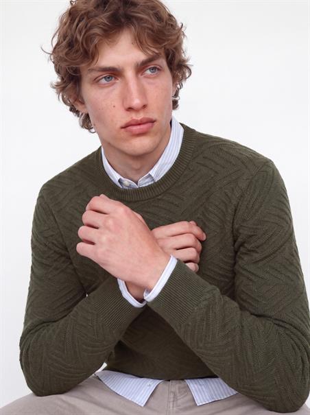 JPRBLACOLE KNIT STRUCTURE PACK forest night