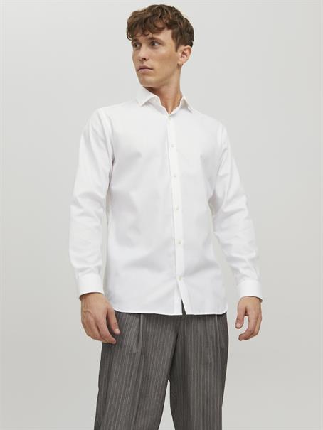 JPRBLAPARKER SHIRT L/S NOOS white