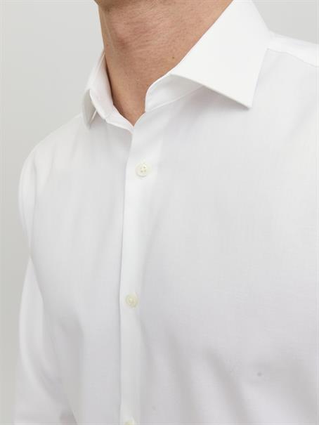 JPRBLAPARKER SHIRT L/S NOOS white