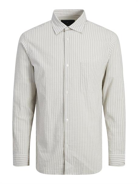 JPRBLAPHOENIX STRIPE SHIRT L/S snow white