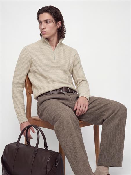 JPRBLAZIGGI KNIT HALF ZIP ancient scroll