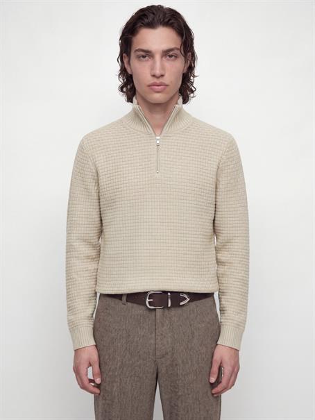 JPRBLAZIGGI KNIT HALF ZIP ancient scroll