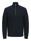 JPRBLAZIGGI KNIT HALF ZIP night sky