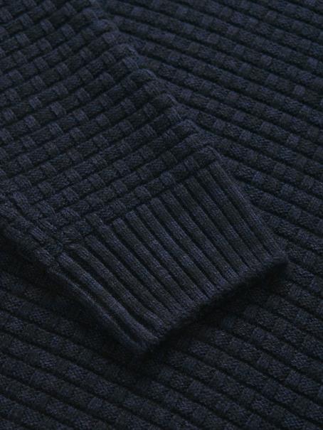 JPRBLAZIGGI KNIT HALF ZIP night sky