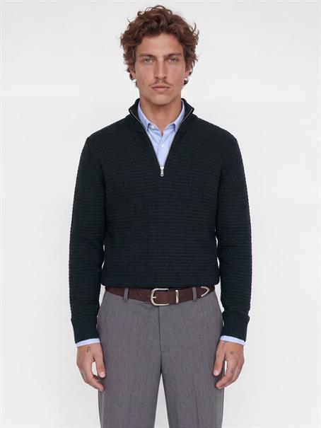 JPRBLAZIGGI KNIT HALF ZIP night sky