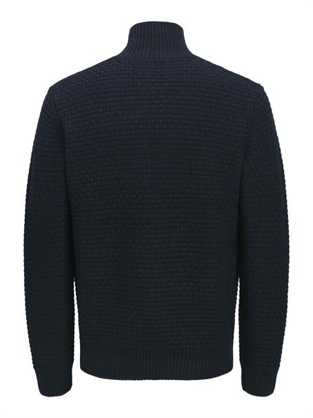 JPRBLAZIGGI KNIT HALF ZIP night sky